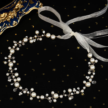 Aveline | Irregular Pearl Belt - 14:350850WS - J252G - Bridal Accessories - Ivory & White