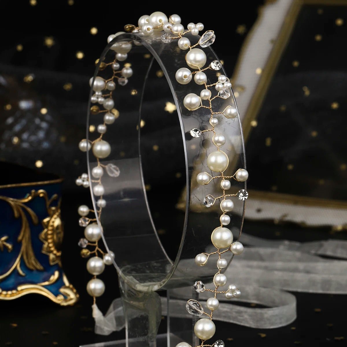 Aveline | Irregular Pearl Belt - 14:350850WS - J252G - Bridal Accessories - Ivory & White