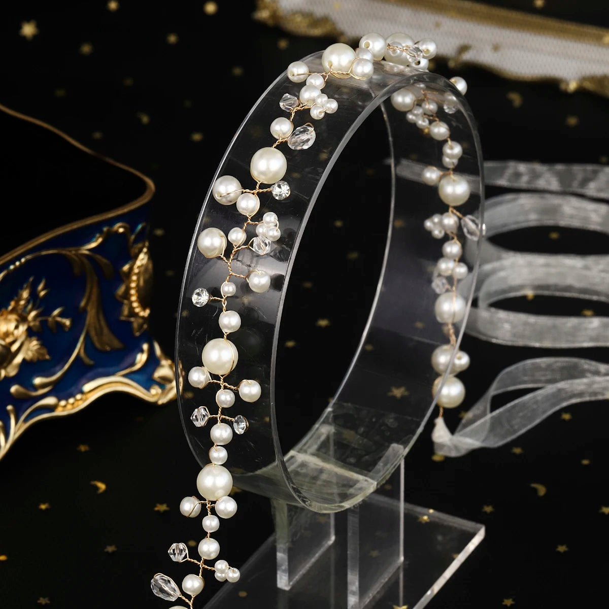 Aveline | Irregular Pearl Belt - 14:350850WS - J252G - Bridal Accessories - Ivory & White