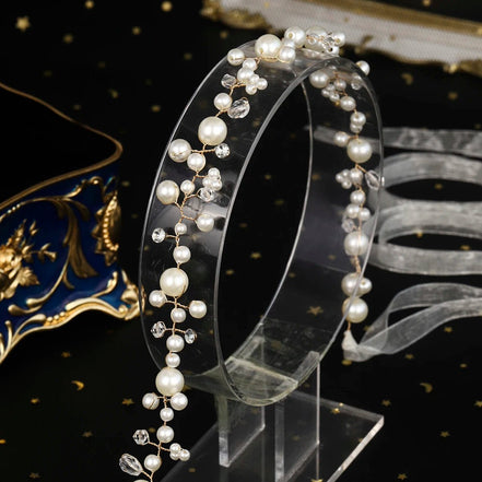 Aveline | Irregular Pearl Belt - 14:350850WS - J252G - Bridal Accessories - Ivory & White