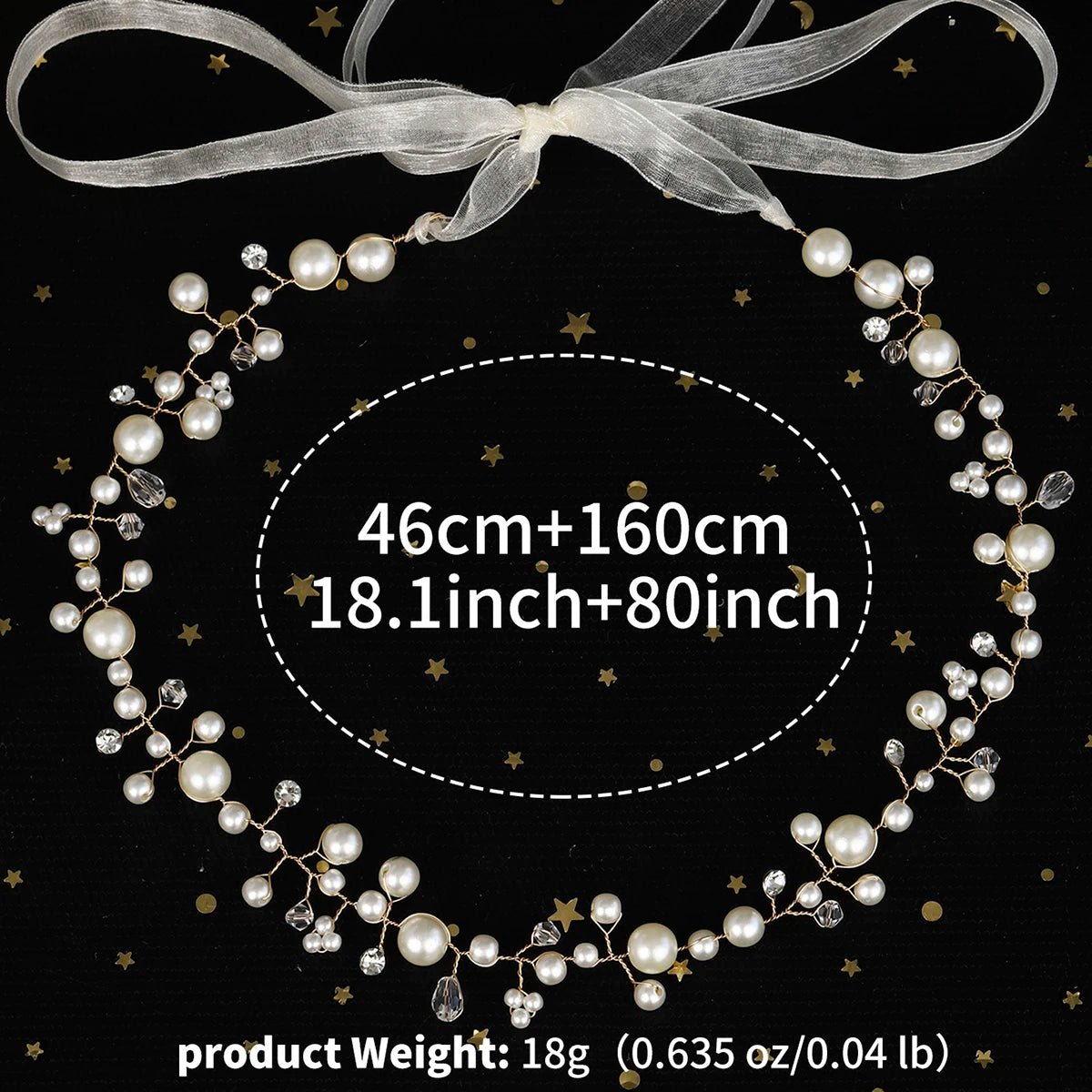 Aveline | Irregular Pearl Belt - 14:350850WS - J252G - Bridal Accessories - Ivory & White