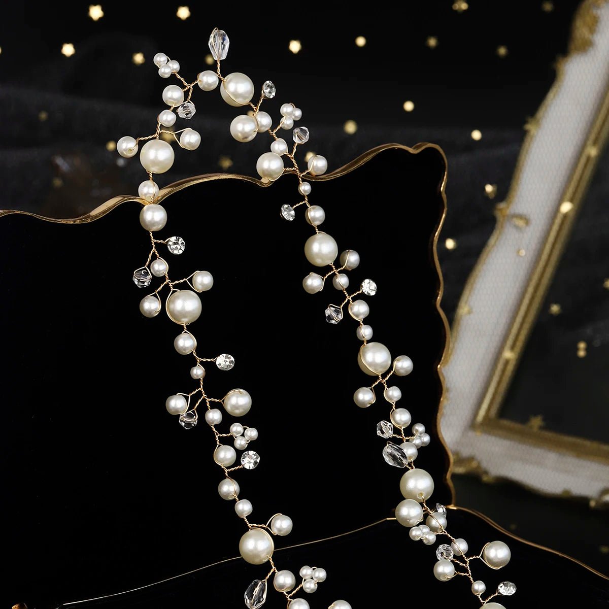 Aveline | Irregular Pearl Belt - 14:350850WS - J252G - Bridal Accessories - Ivory & White
