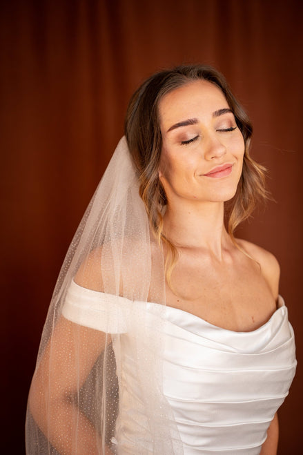 Avery | Glitter Veil - 14:29;200000063:1952;200007763:201336100 - Bridal Veil - Ivory & White