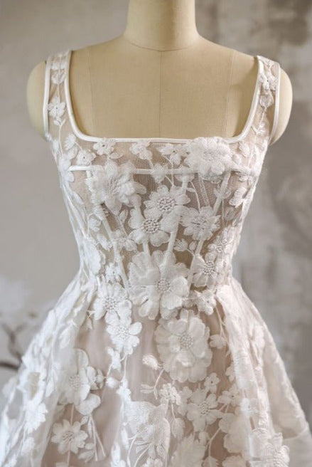 Deborah - Wedding Dress - Ivory & White