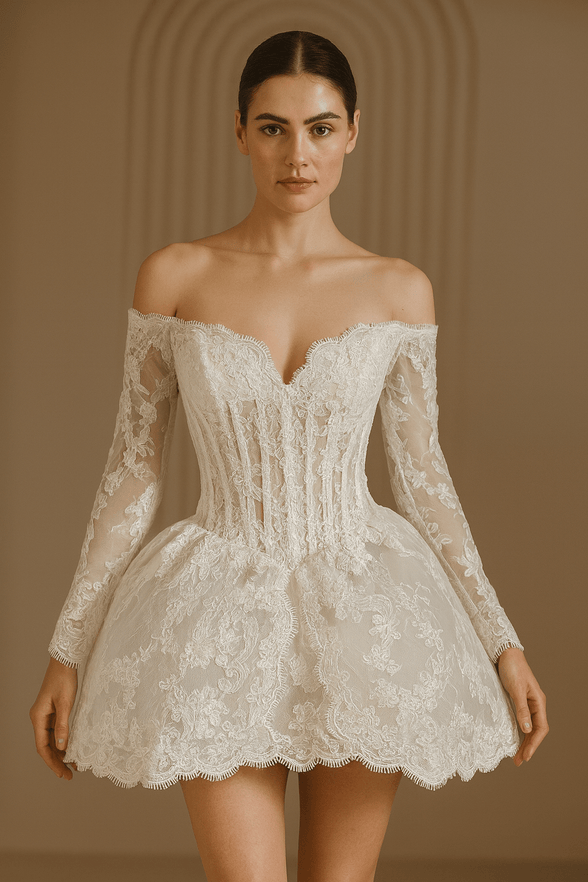 Kari - Wedding Dress - Ivory & White