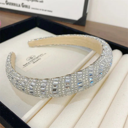 Loretta | Rhinestone Headband - 14:173Rhinestone 2 - Bridal Accessories - Ivory & White