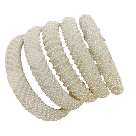 Loretta | Rhinestone Headband - 14:350850Rhinestone 3 - Bridal Accessories - Ivory & White