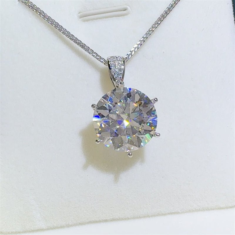 Michelle | Moissanite Solitaire Pendant Necklace - 100500855841190 - Jewellery - Ivory & White