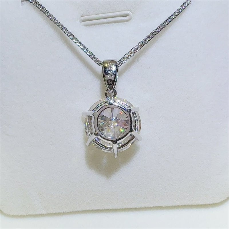 Michelle | Moissanite Solitaire Pendant Necklace - 100500855841190 - Jewellery - Ivory & White