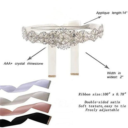 Rhinestone and Pearl Belt - 14:193;200007763:201336100;5:200003528 - Bridal Accessories - Ivory & White
