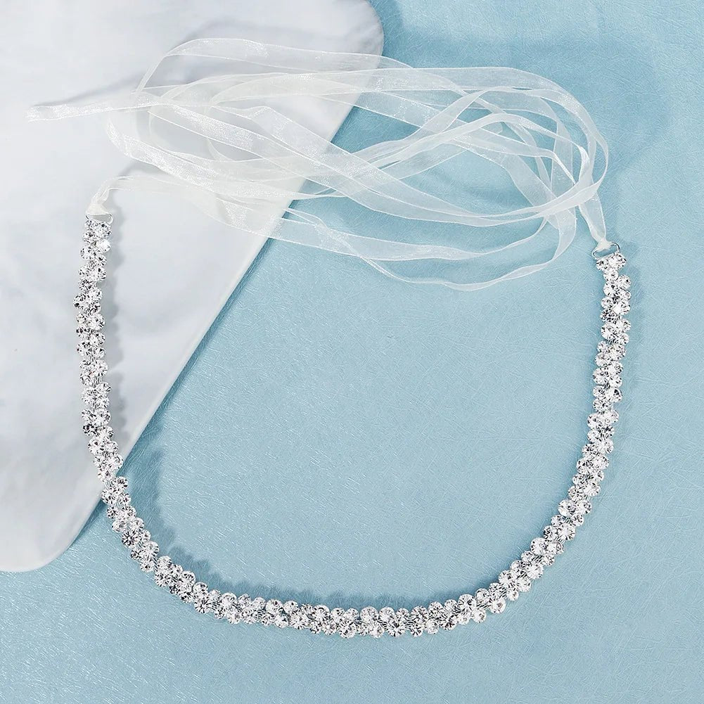 Rhinestone Belt - 14:350853WS - J136S - Ivory & White