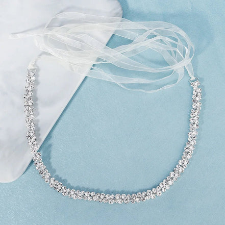 Rhinestone Belt - 14:350853WS - J136S - Ivory & White