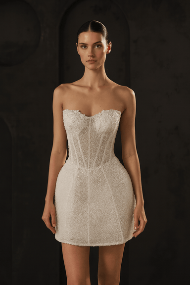 Sabrina - Wedding Dress - Ivory & White