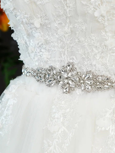 Susannah | Bridal Belt - 14:350853WS - J060S - Bridal Accessories - Ivory & White