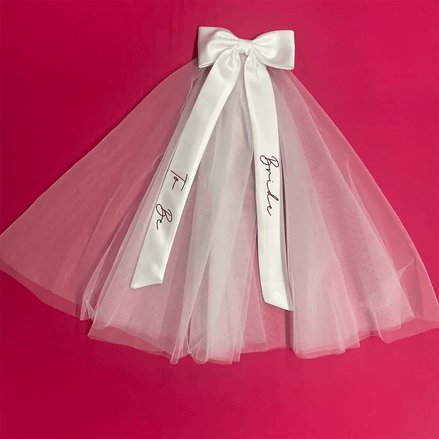 Talia | Bride to be Bow Veil - 14:200006153B - Bridal Veil - Ivory & White