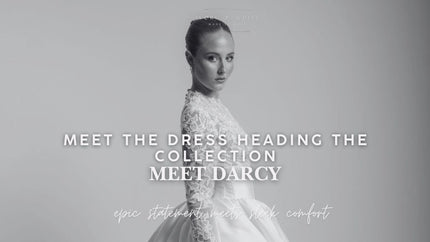 Meet Darcy: The Dramatic Mikado Ballgown Wedding Dress - Ivory & White