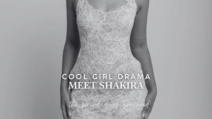 Meet Shakira: The High-Fashion Lace Bridal Mini Dress - Ivory & White