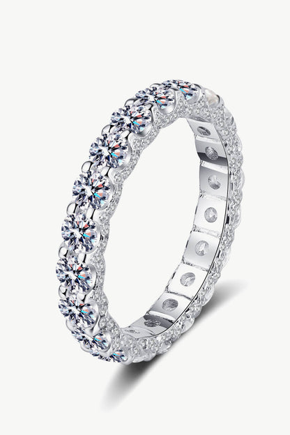 Olive Moissanite Ring