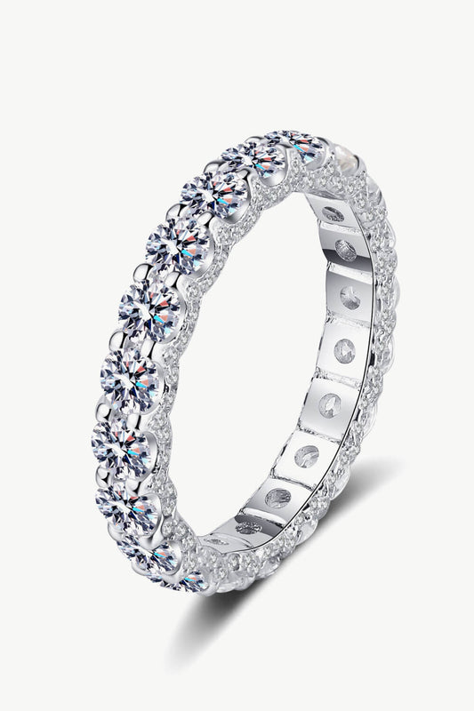 Olive Moissanite Ring