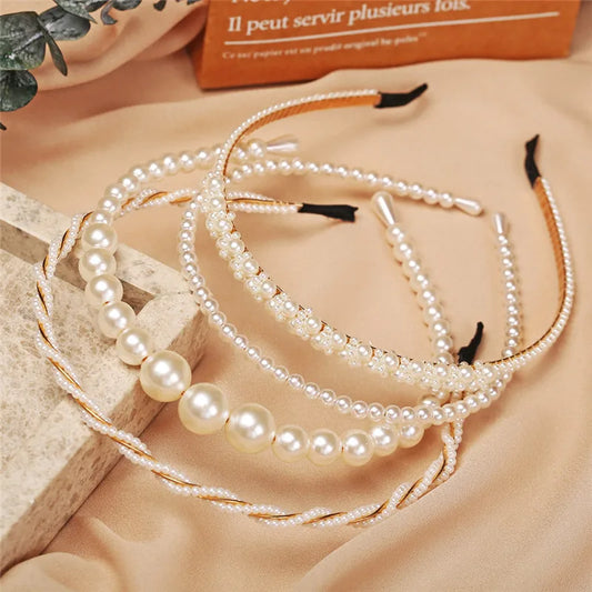 Faux Pearl Headbands