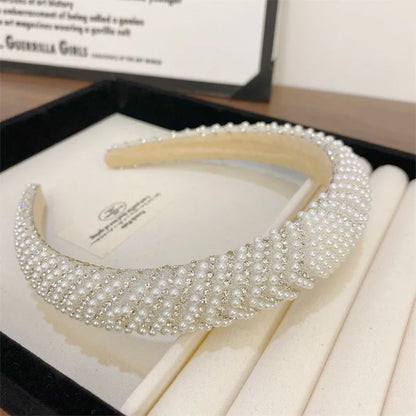 Luxe Faux Pearl and Rhinestone Headband