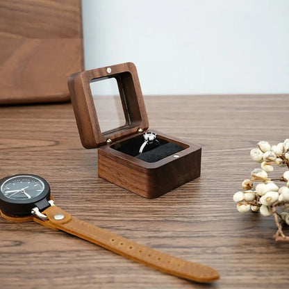 Wooden Jewellery Box with Display Window