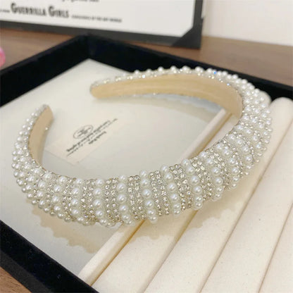 Luxe Faux Pearl and Rhinestone Headband