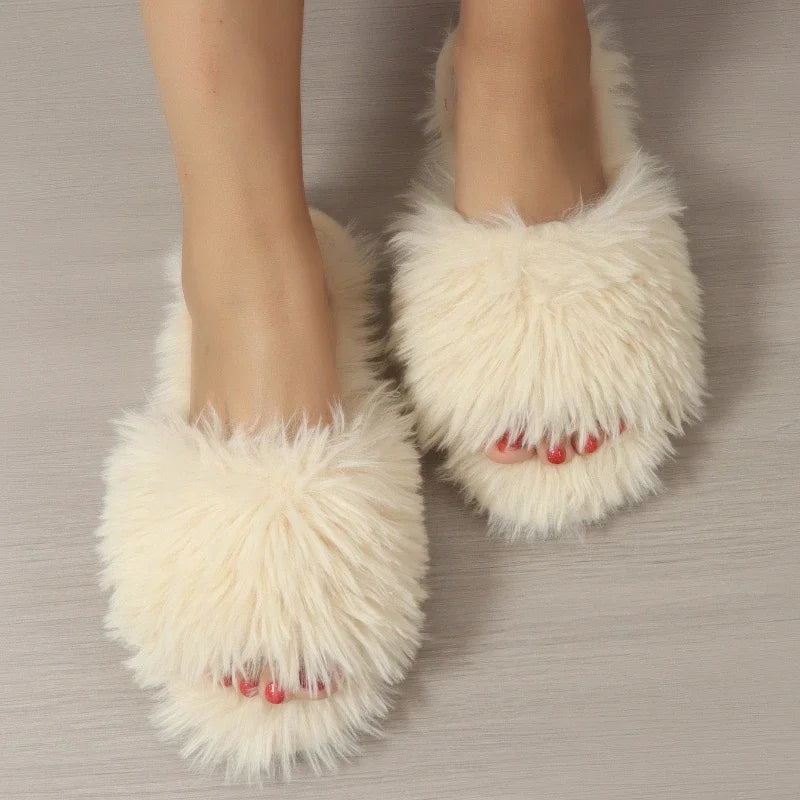 Frannie | Fur Slide Slippers