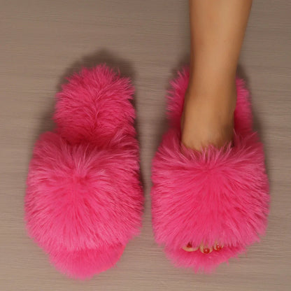 Frannie | Fur Slide Slippers