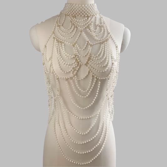 Elara Pearl Body Chain