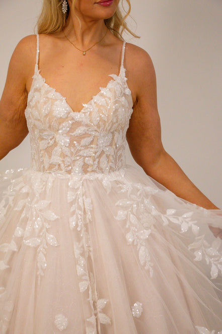 Abbey -  - Wedding Dress - Ivory & White