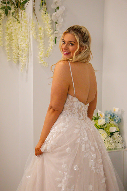 Abbey -  - Wedding Dress - Ivory & White