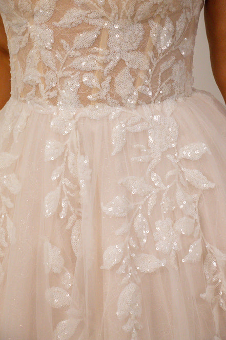 Abbey -  - Wedding Dress - Ivory & White