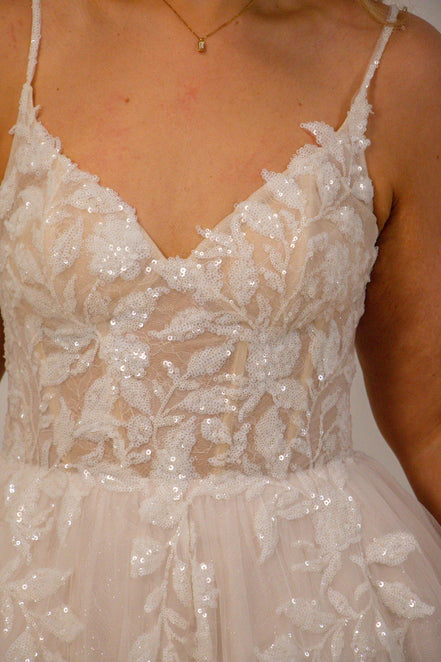 Abbey -  - Wedding Dress - Ivory & White