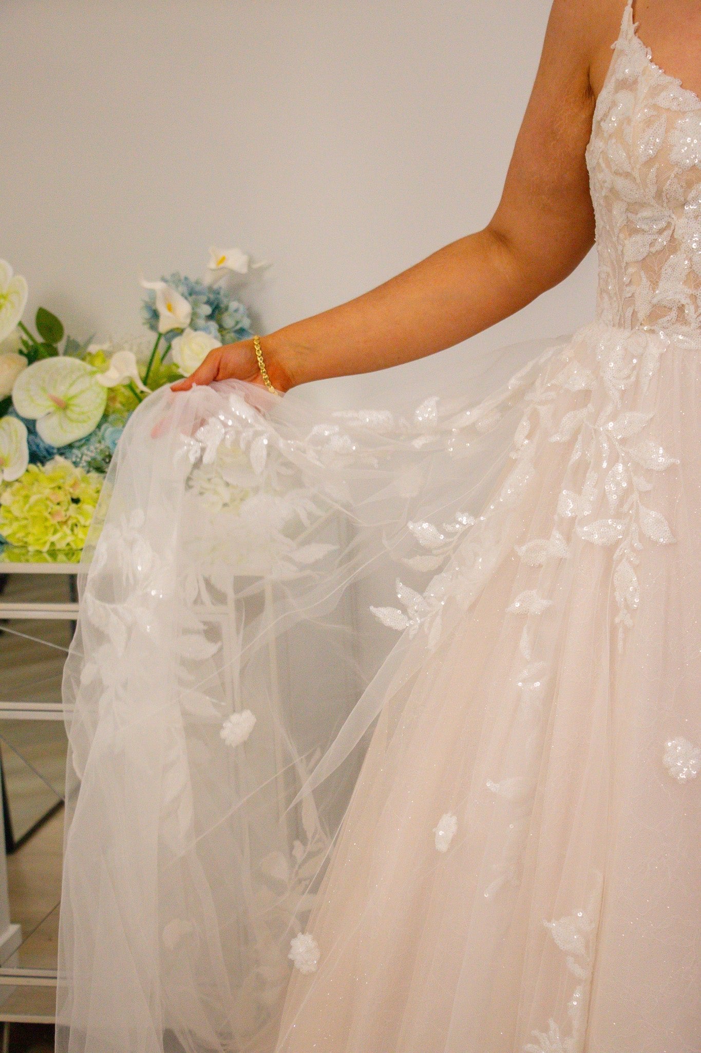 Abbey -  - Wedding Dress - Ivory & White