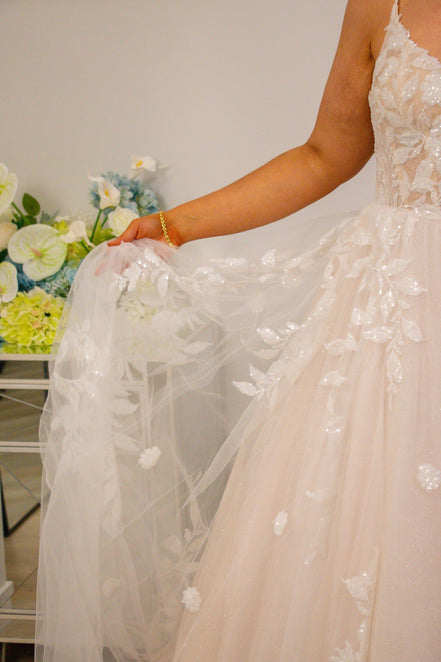 Abbey -  - Wedding Dress - Ivory & White