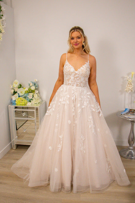 Abbey -  - Wedding Dress - Ivory & White
