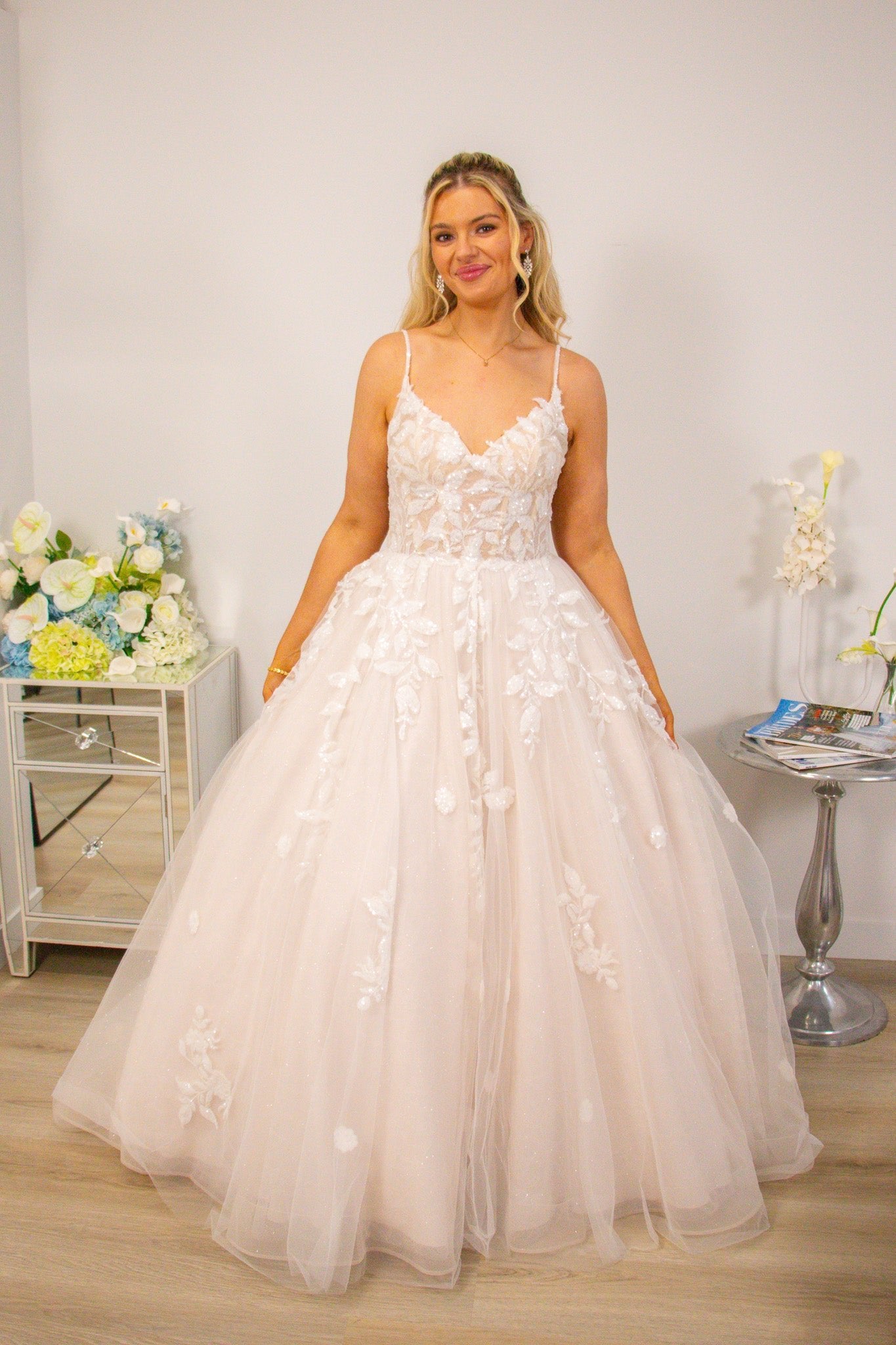 Abbey -  - Wedding Dress - Ivory & White