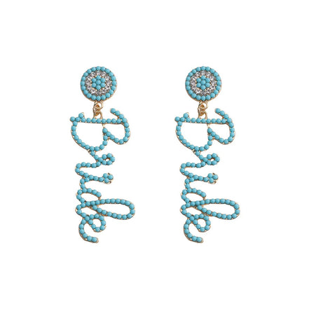 Abigail - 200001034:5740Sky Blue - Jewellery - Ivory & White