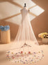 Amara | Coloured Flower Veil - 14:200002130Ivory - Bridal Veil - Ivory & White
