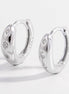 Aurora | Zircon Inlaid Hoop Earrings - 100500943071052 - Jewellery - Ivory & White