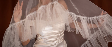 Ava | Fringed Tulle Veil - 14:29;200000063:1952 - Bridal Veil - Ivory & White