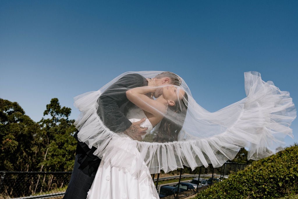 Ava | Fringed Tulle Veil - 14:29;200000063:1952 - Bridal Veil - Ivory & White