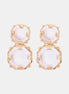 Barbara | Chunky Drop Dangle Studs - 101300621588658 - Jewellery - Ivory & White
