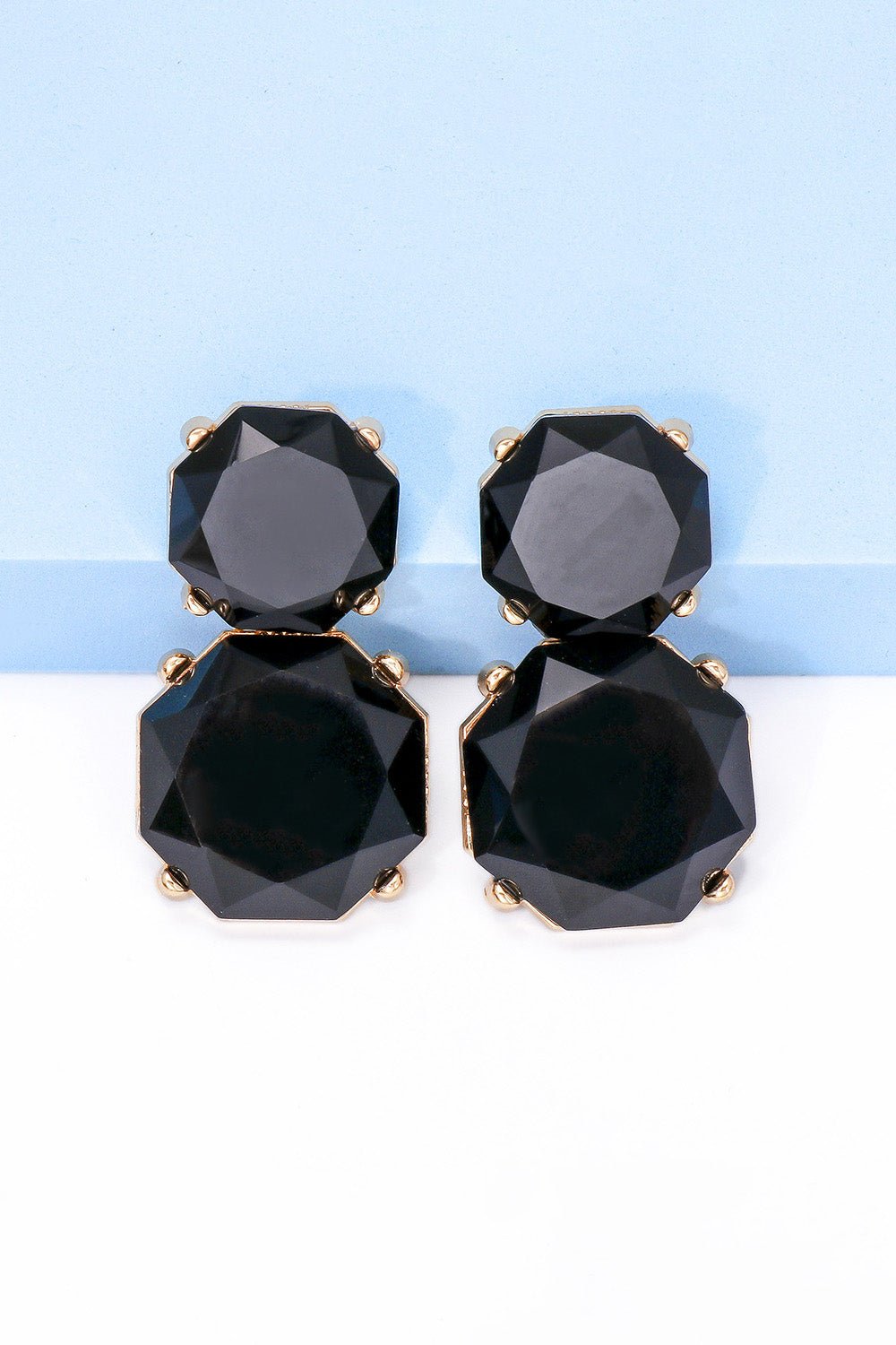 Barbara | Chunky Drop Dangle Studs - 101300621585461 - Jewellery - Ivory & White