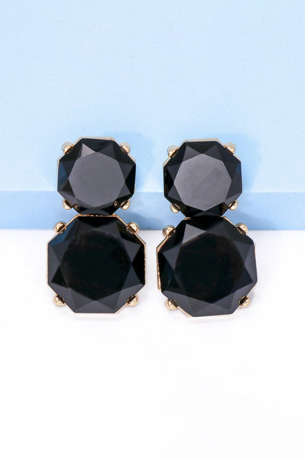 Barbara | Chunky Drop Dangle Studs - 101300621585461 - Jewellery - Ivory & White