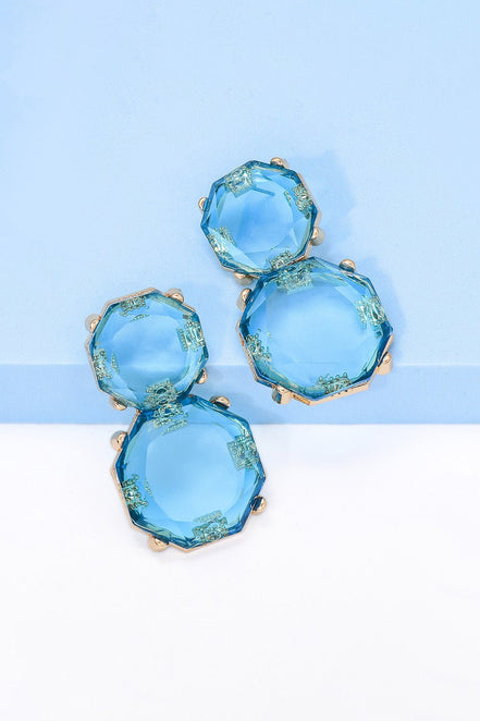 Barbara | Chunky Drop Dangle Studs - 101300621580032 - Jewellery - Ivory & White