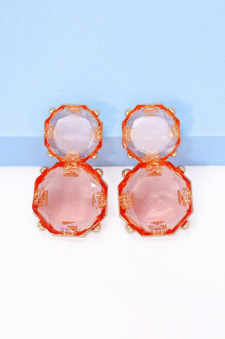 Barbara | Chunky Drop Dangle Studs - 101300621587591 - Jewellery - Ivory & White