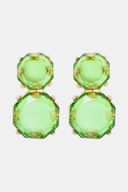 Barbara | Chunky Drop Dangle Studs - 101300621586995 - Jewellery - Ivory & White