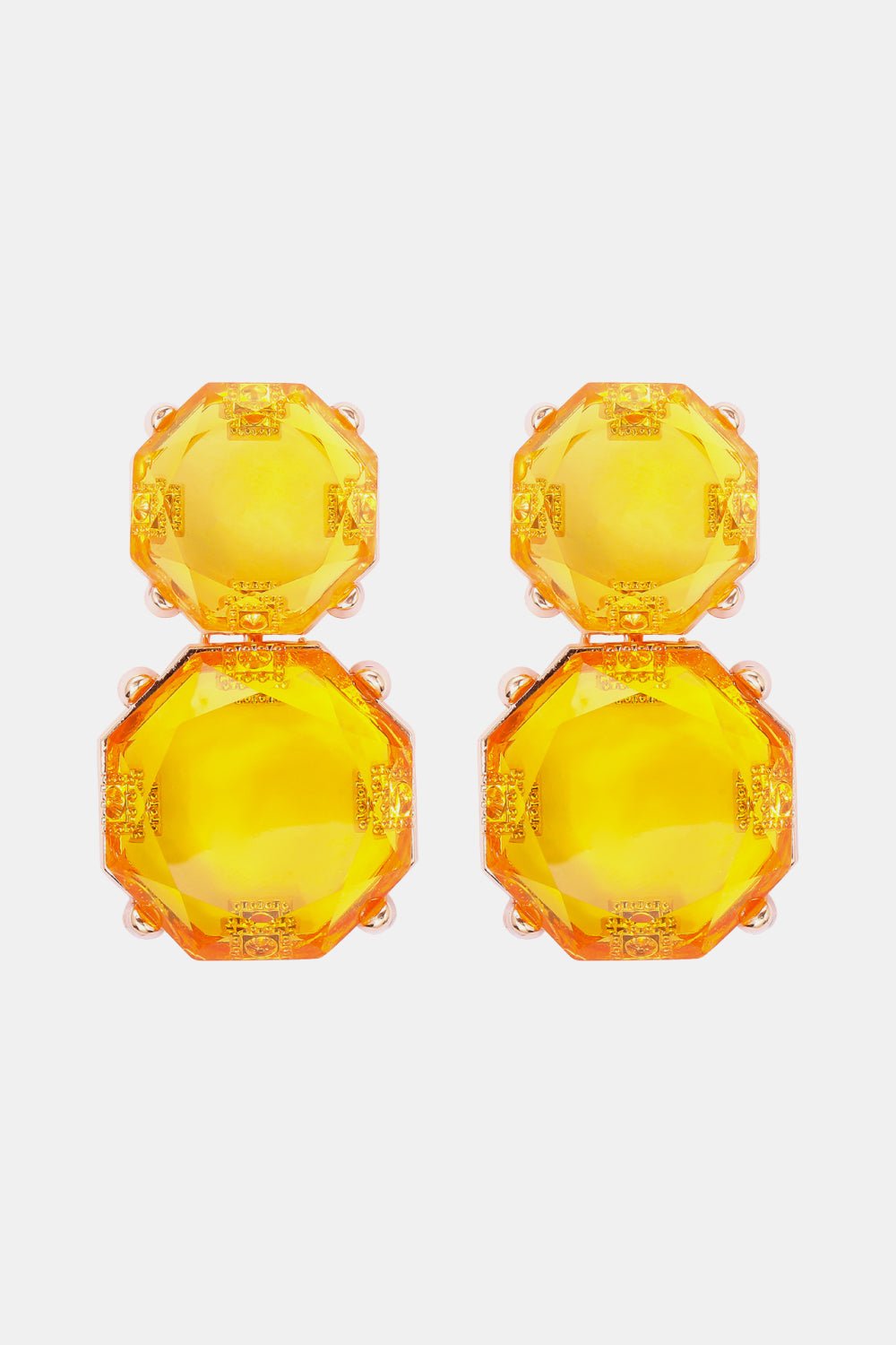 Barbara | Chunky Drop Dangle Studs - 101300621582726 - Jewellery - Ivory & White